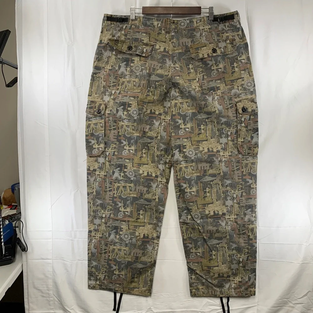 Walls Oilfield‎ Camo Cargo Pants Mens XL 42-44 Multicolor Industrial Workwear
